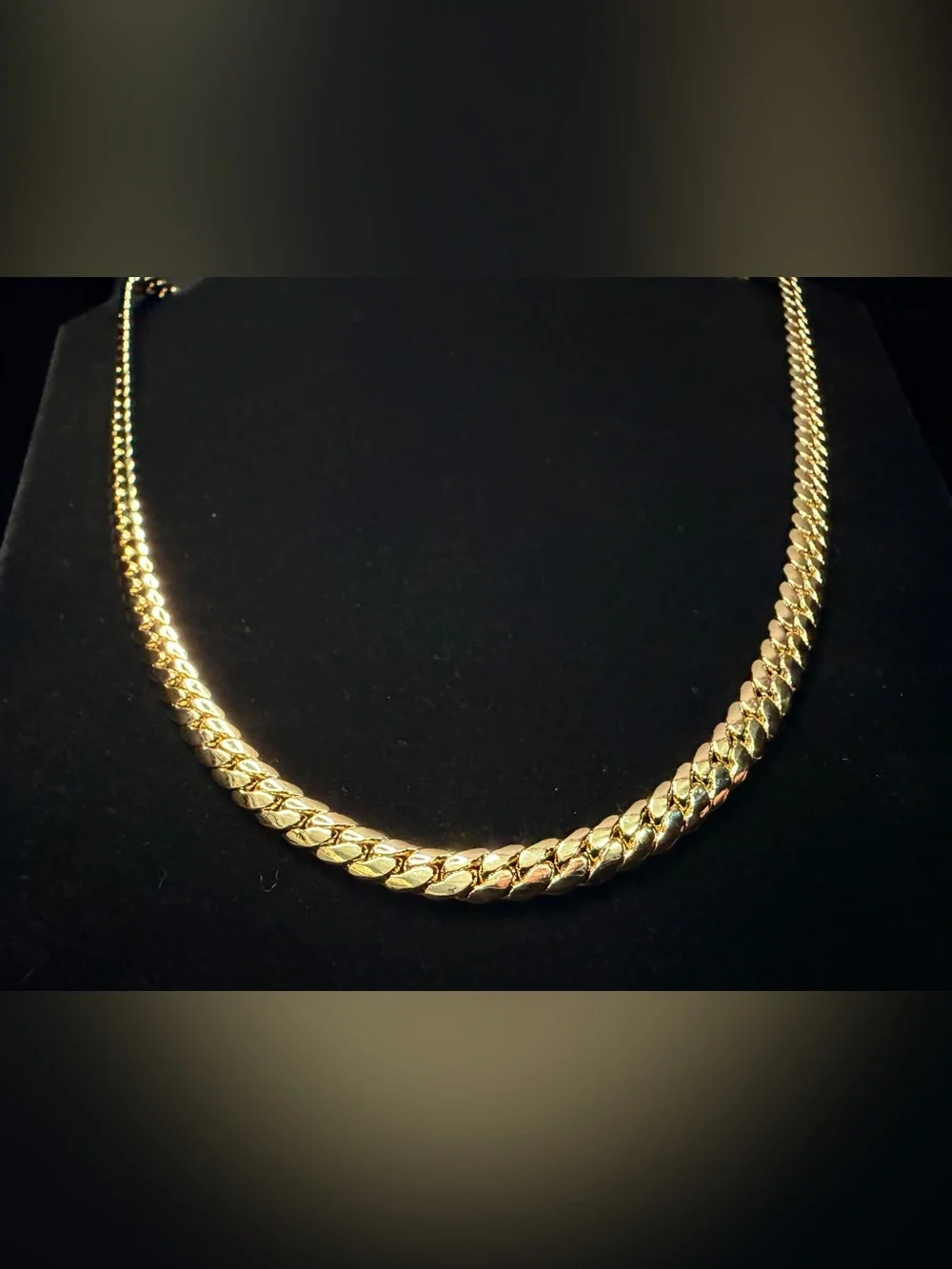 Miami Cuban 22in 6.5MM 14K Stamped gold filled necklace w/Box Lock RARE LENGTH